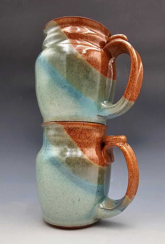 Mug pair Ochre
