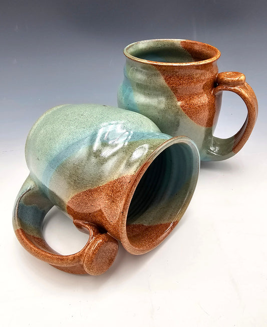 Mug pair Ochre