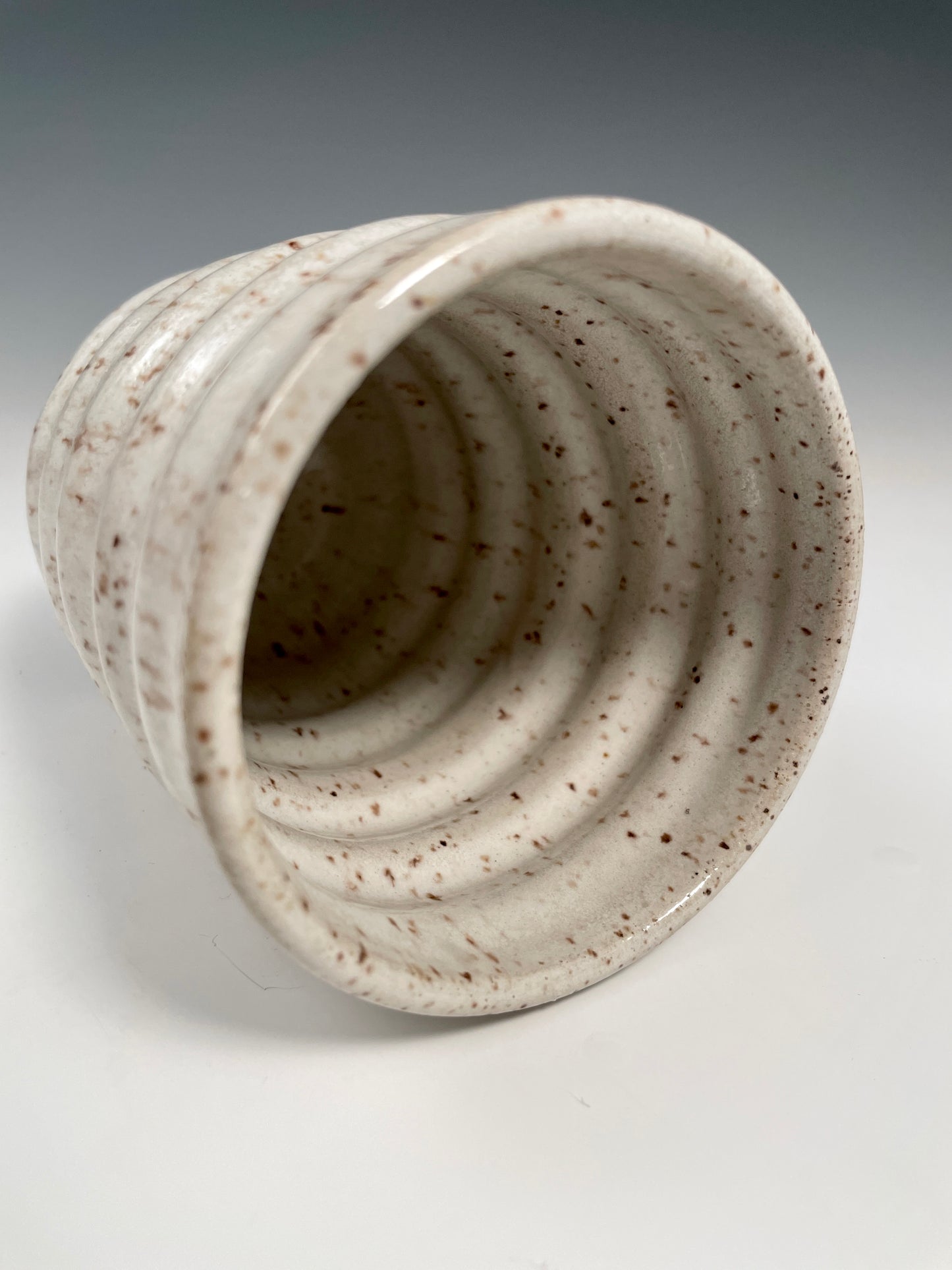 White Speckle Travel Cup