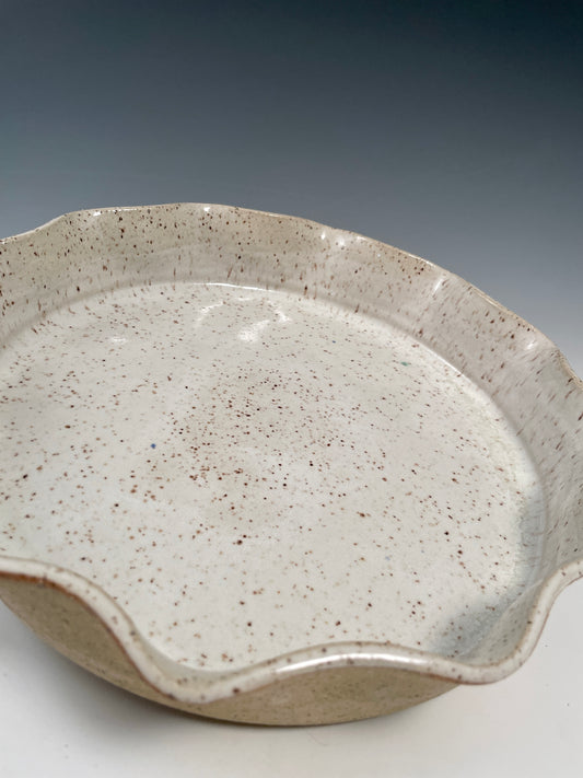 White Speckle Pie Pan
