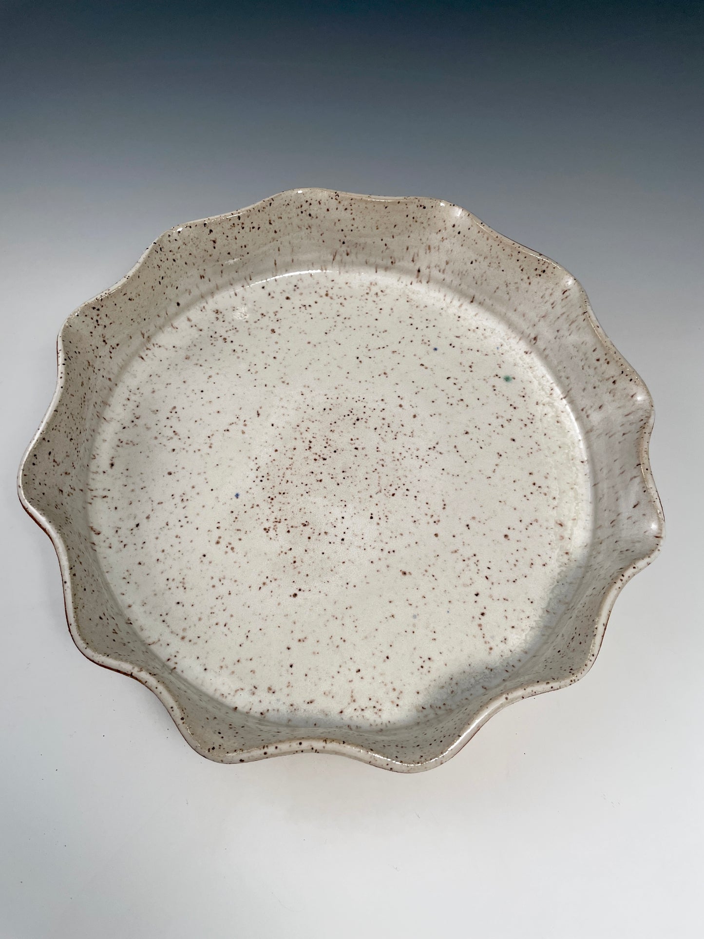 White Speckle Pie Pan