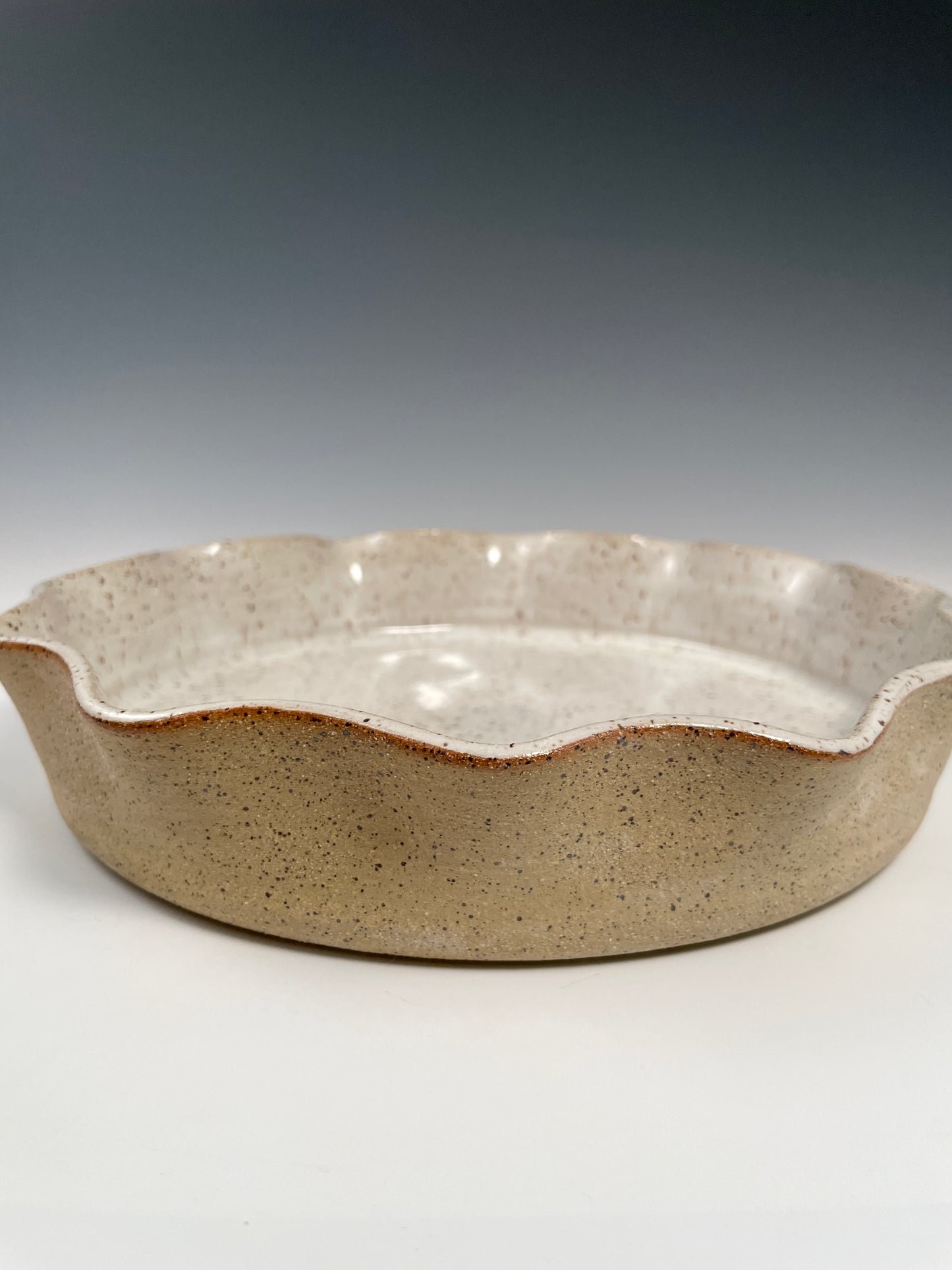 White Speckle Pie Pan