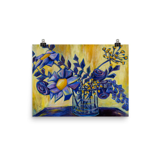 'Purple and Gold' Print