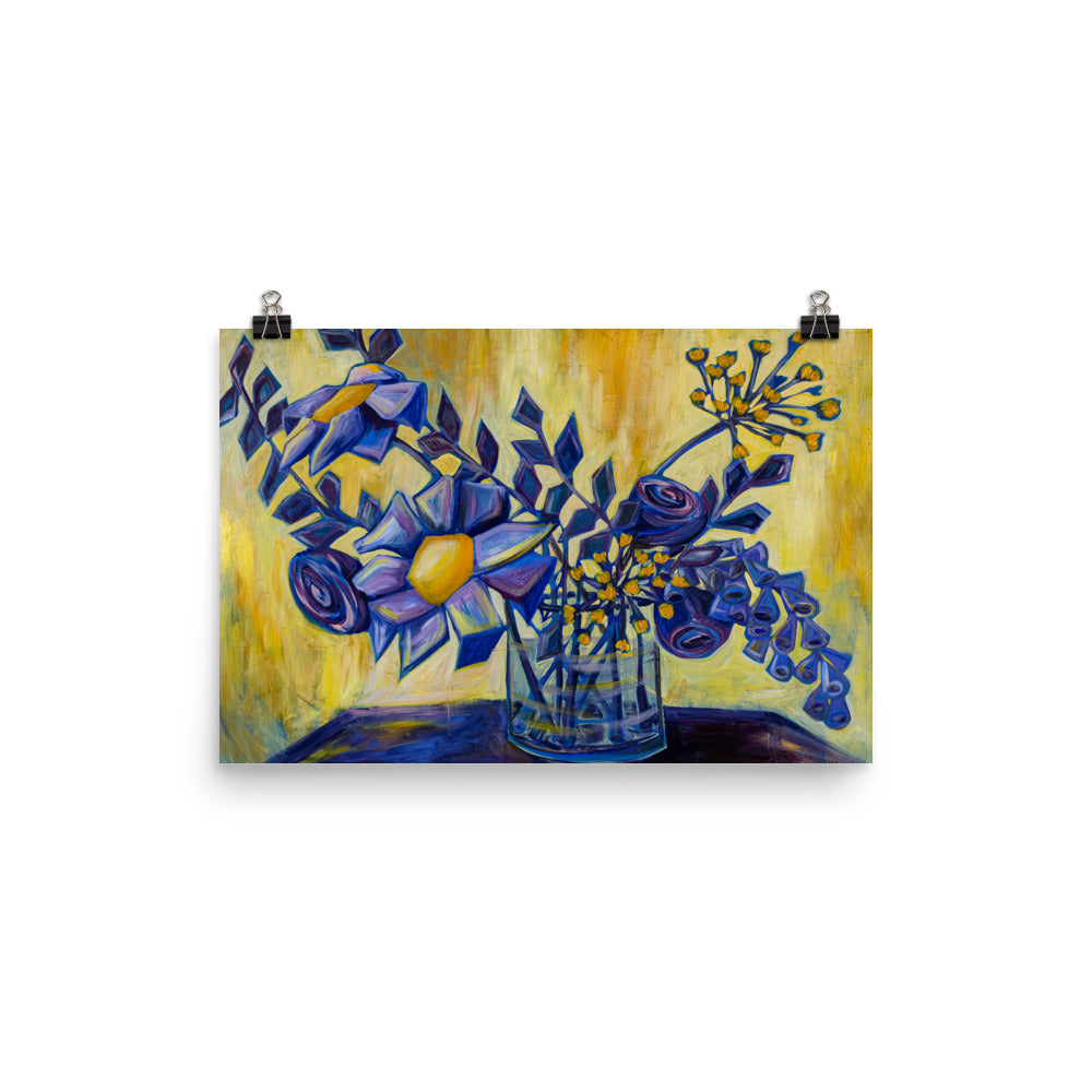 'Purple and Gold' Print