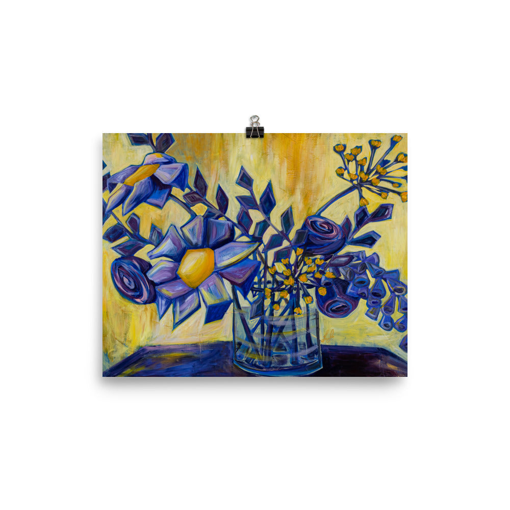 'Purple and Gold' Print